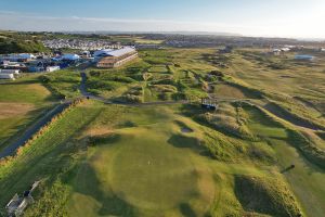 Royal Portrush 3rd Green Back Aerial